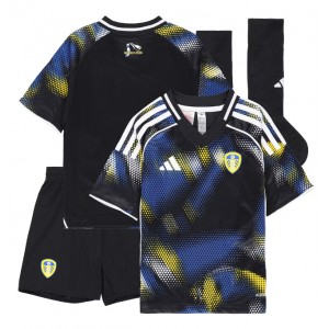 Fotbalové Dres Leeds United Dětské Třetí Oblečení 2025-26 Krátký Rukáv (+ trenýrky)